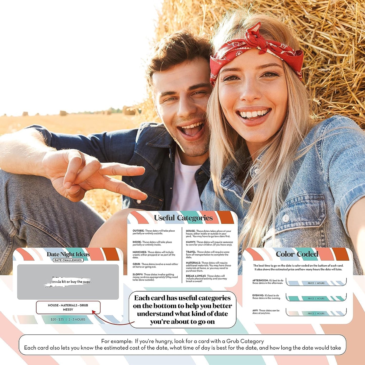 Romantic Couples Valentines Day Gifts for Her, Him - Fun & Adventurous Scratch off Date Night Ideas Card Game - Birthday Gifts for Boyfriend, Girlfriend, Wife, Husband, Engagement or Anniversaries