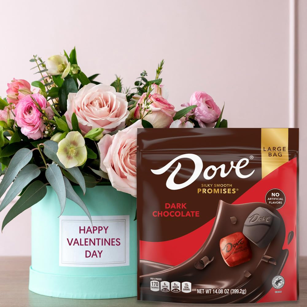 Promises Valentine'S Day Dark Chocolate Candy Gifts, 14.08 Oz Bag