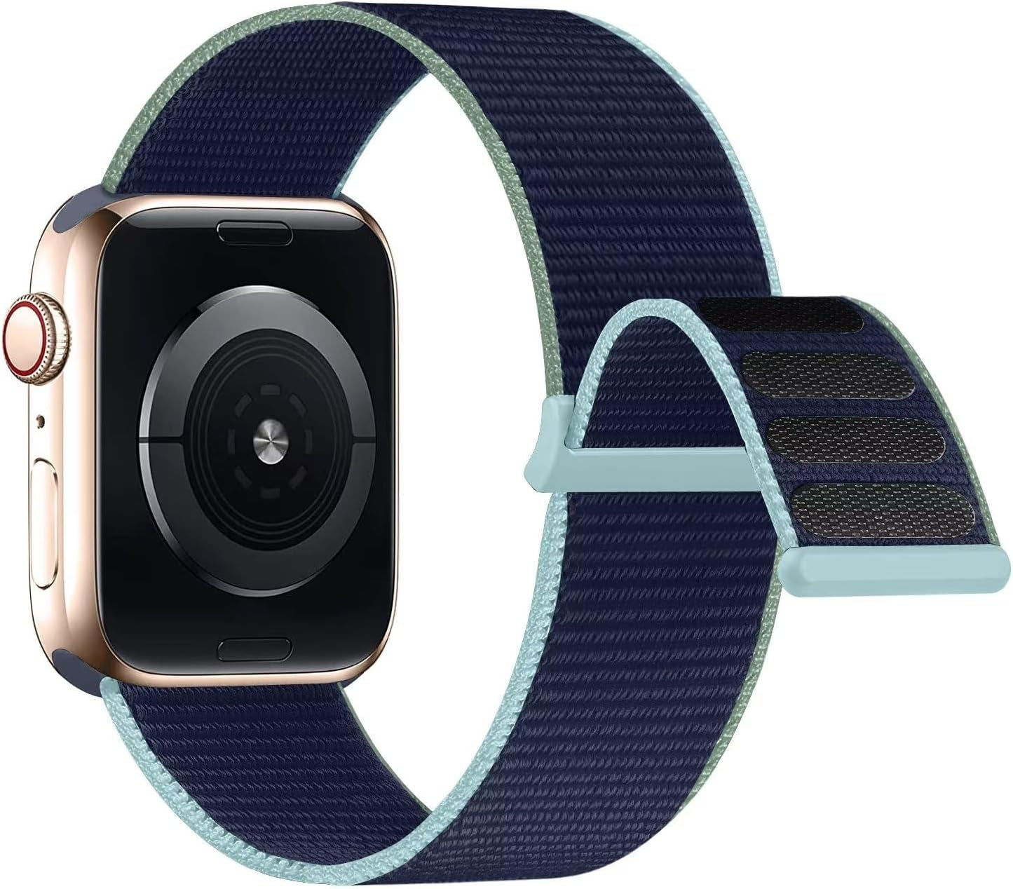Compatible with Apple Watch Band 49MM 45MM 44MM 42MM 41MM 40MM 38MM, Women Men Sport Nylon Loop Strap for Iwatch Series Ultra 8 7 6 5 4 3 2 1 SE (38/40/41Mm,Abyss)
