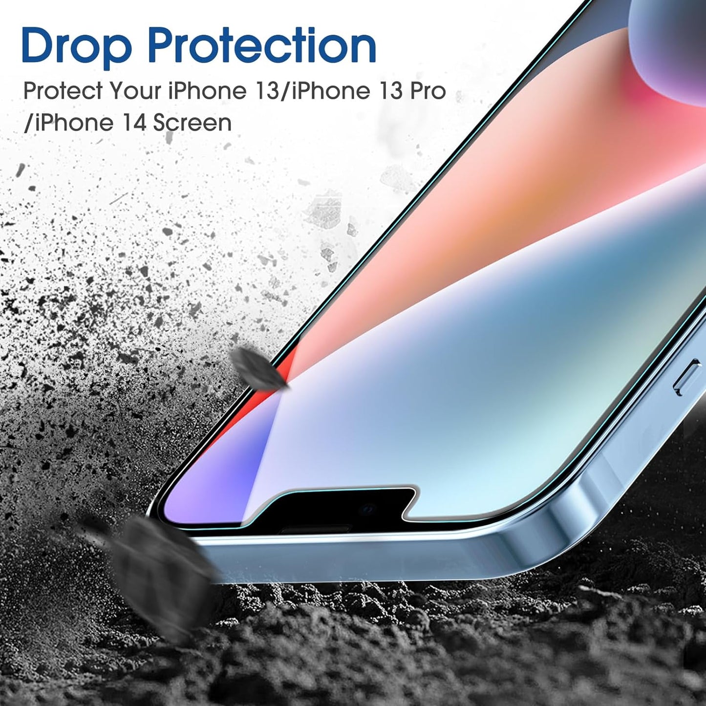 Essential Screen Protector for Iphone 16E Iphone 14 Iphone13 Iphone 13 Pro 6.1", Premium 9H+ Tempered Glass, Anti-Scratch, Hd-Clear and Touch-Sensitive, Case Friendly, 2 Pack