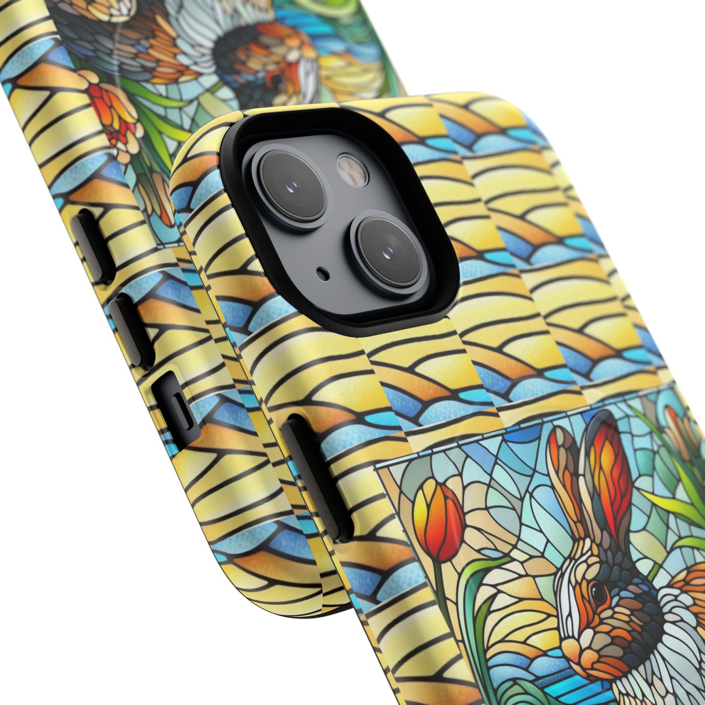 Dutch Rabbit Animal Stained Glass Design Tough Magnetic Cases