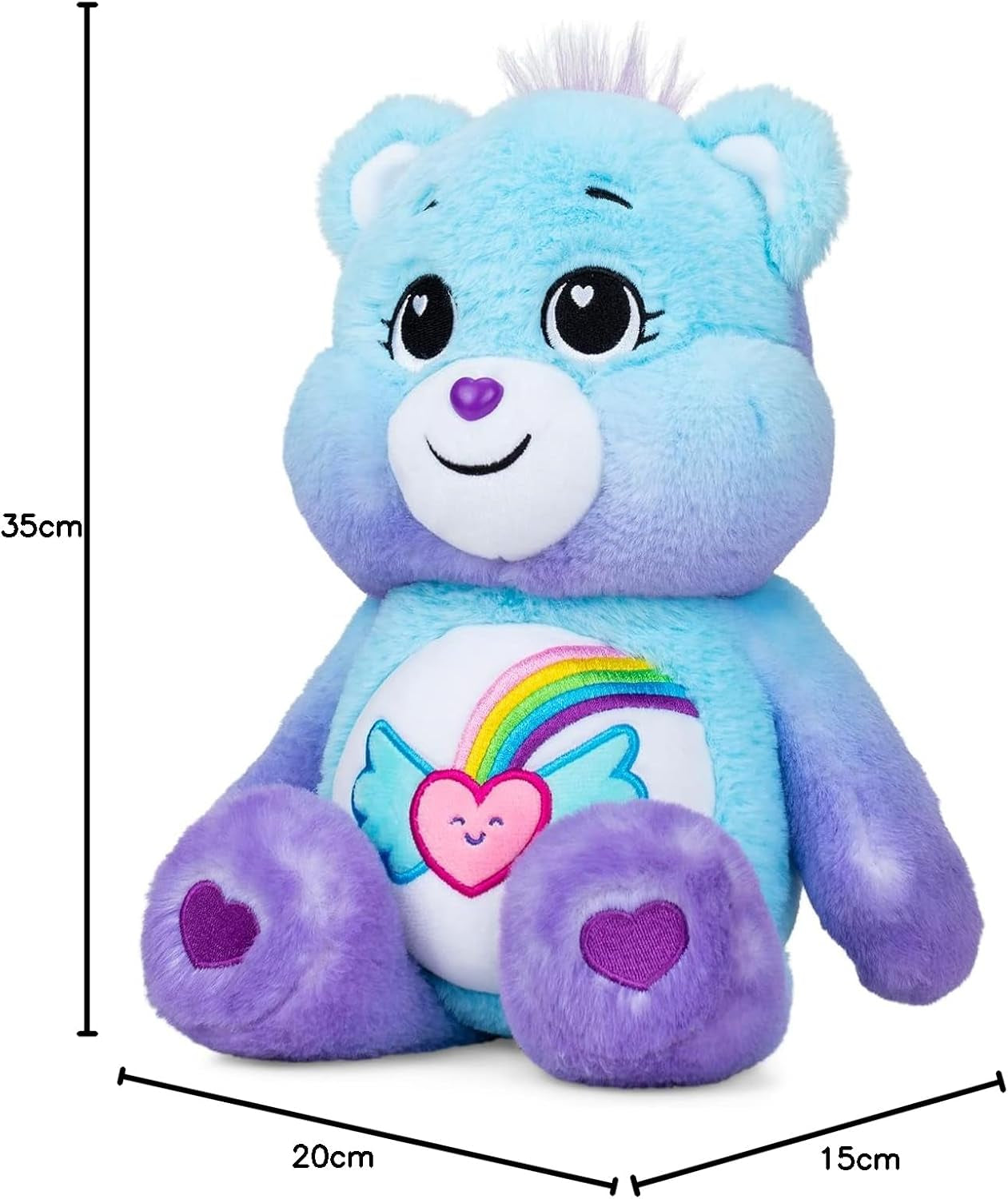 | Dream Bright Bear 35Cm Medium Plush | Collectable Cute Plush Toy, Cuddly Toys for Children, Soft Toys for Girls Boys, Cute Teddies Suitable for Girls and Boys Ages 4+ | Basic Fun 22425 UK