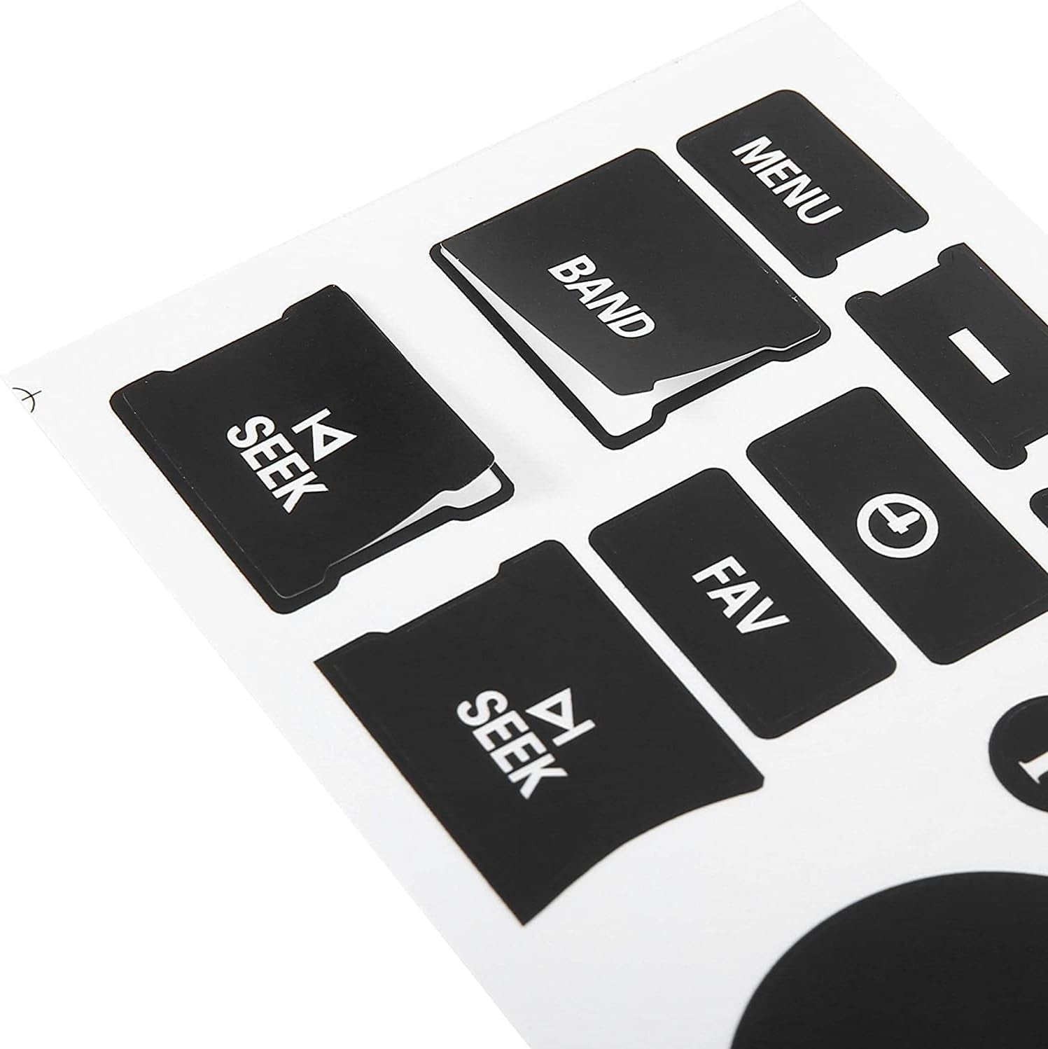 2Pcs AC Dash Button Decal + Radio Button Repair Kit Stickers, Decal Replacement for 2007-2015 GM Vehicles Car SUV Van Truck Chevy Accessories TRUCK DRIVER