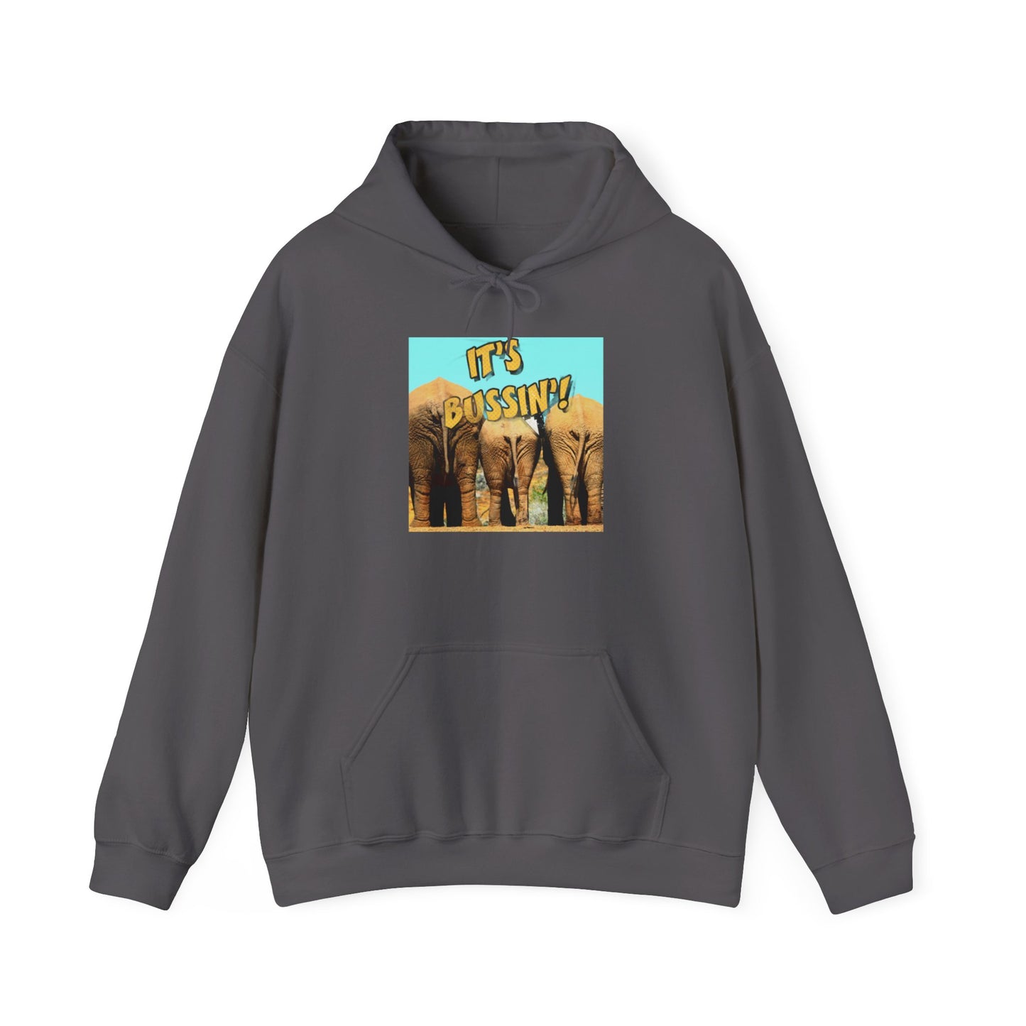IT'S BUSSIN ELEPHANT BOOTY Unisex Heavy Blend™ Hooded Sweatshirt