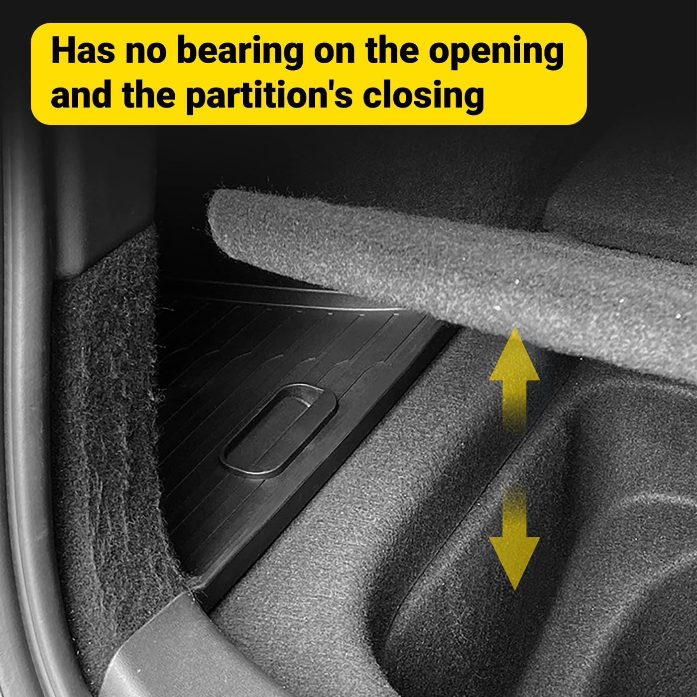 Model Y 5 Seater Rear Trunk Storage Bins with Lids 2 PCS Model Y Rear Trunk Storage Box TPE Waterproof Trunk Organizer Interior Accessories for Tesla Model Y 5 Seater 2020-2024-(Non 7 Seater)