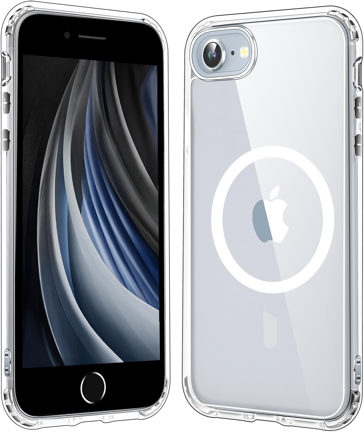 for Iphone 16E Case, [Compatible with Magsafe][Anti-Yellowing][Military-Grade Protection] Shockproof Slim Magnetic Phone Sleeve for Iphone 16E 6.1'', Clear TRUCK DRIVER