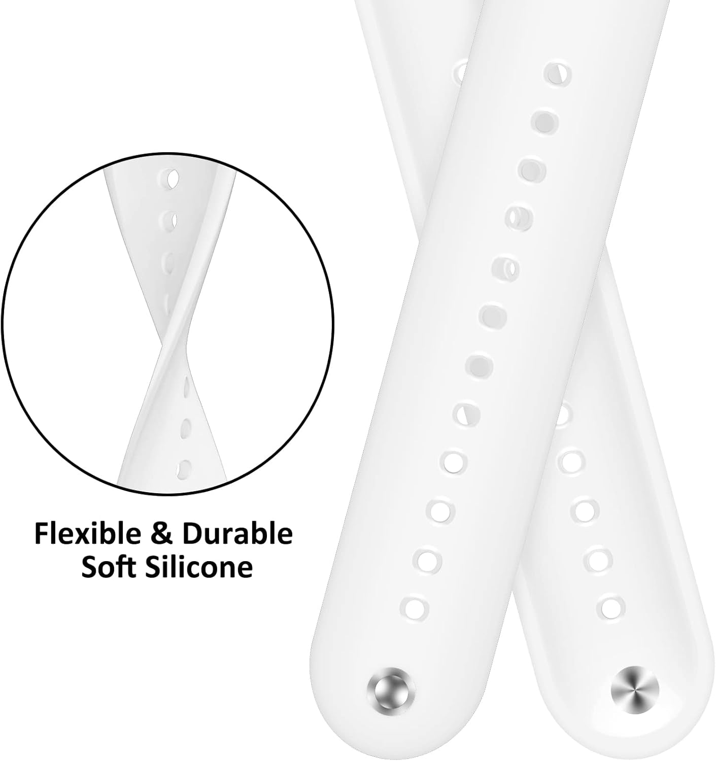 Soft Breathable Silicone Strap Compatible with Samsung Galaxy Watch 3 45Mm, 22Mm Sport Silicone Wristband for Samsung Gear S3 Classic/Frontier