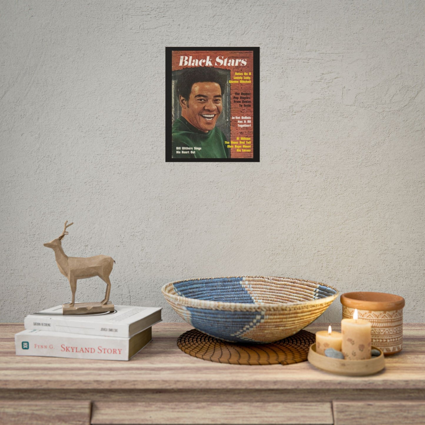 Vintage Music Rolled Posters - Bill Withers, August 1974 Design