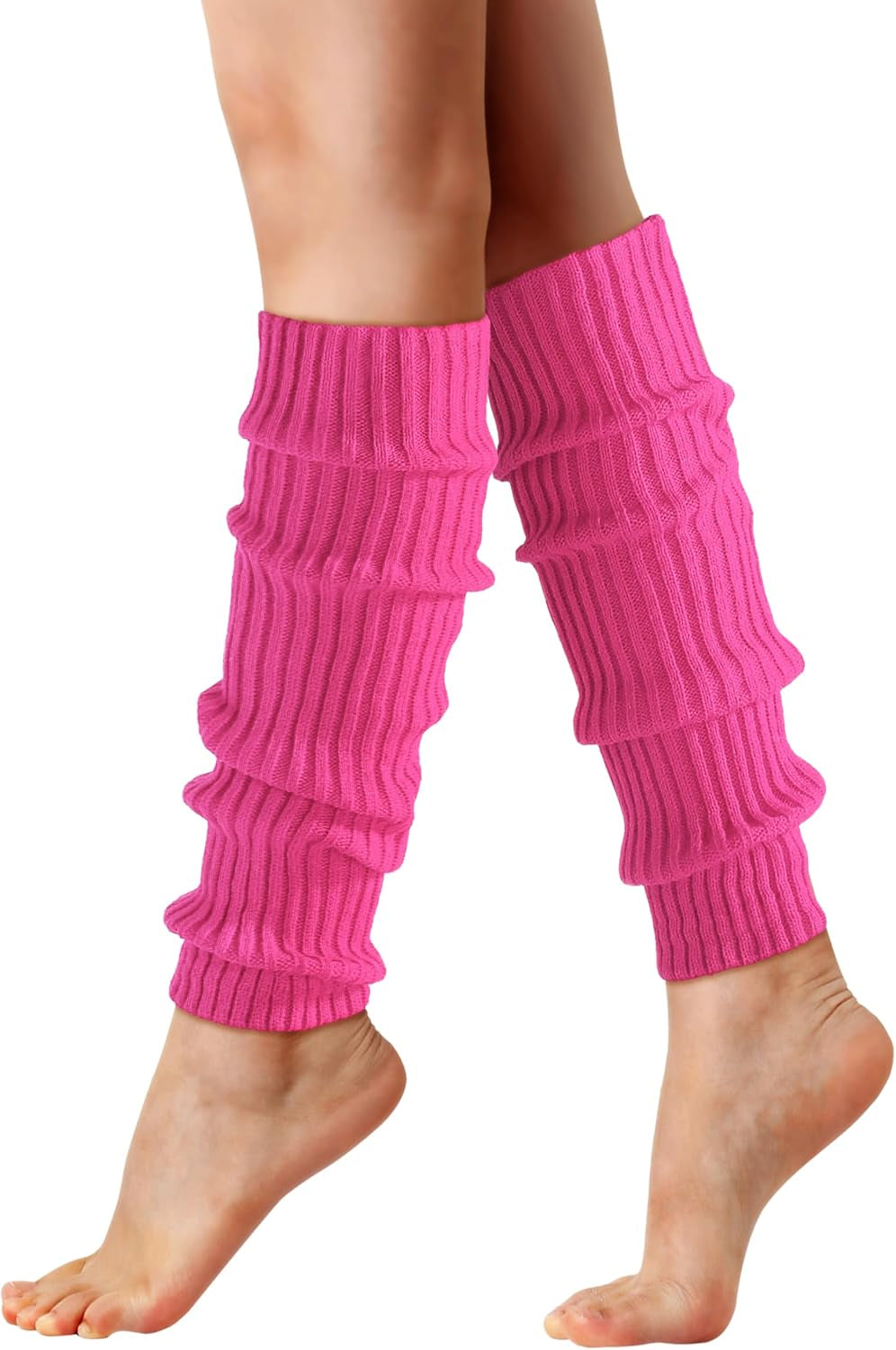 Leg Warmers for Women - Leg Warmers 80S Ribbed Knitted Long Socks for Yoga Party Sports Fashion Accessories