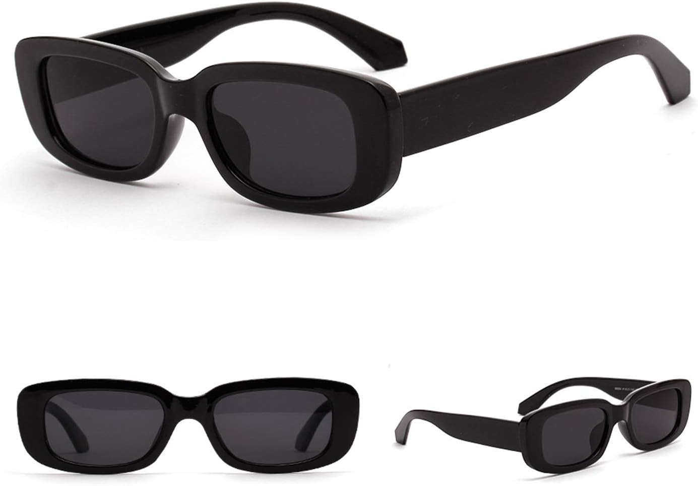 Rectangle Sunglasses for Women Men Retro 90S Sunglasses Womens Trendy Rectangular Sun Glasses Y2K Unisex Stylish 2025