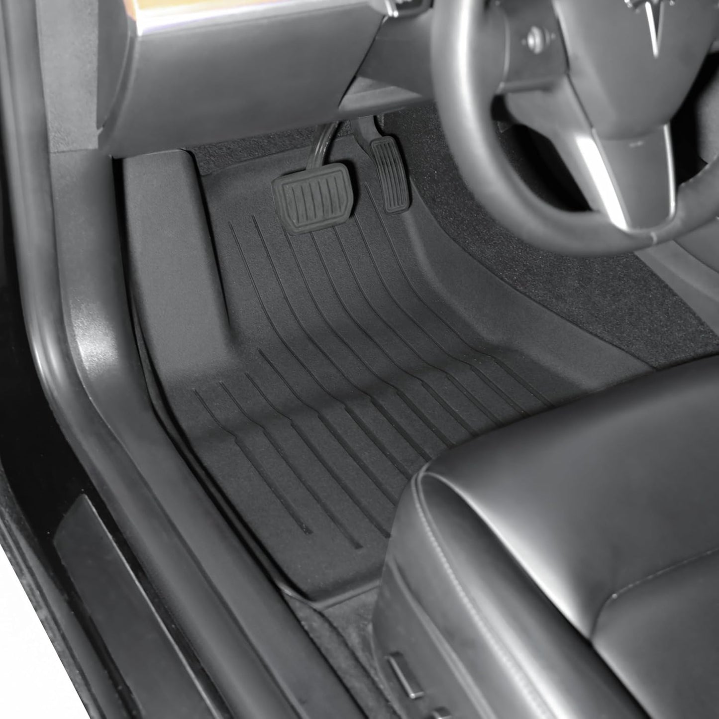 Floor Mats for 2024-2025 Tesla Model 3 Highland-Premium Flagship Version (Luxury) Custom Fit All-Weather Cargo Liner Rear Cargo Tray Trunk Floor Mat Interior Accessories*6Pcs