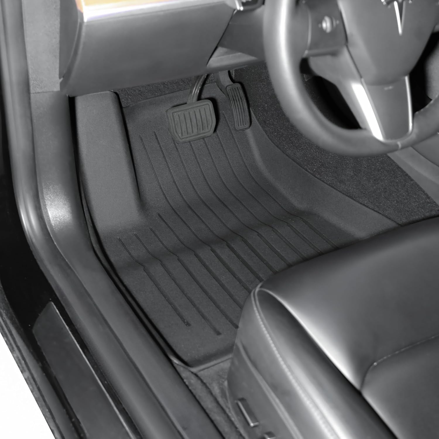 Floor Mats for 2024-2025 Tesla Model 3 Highland-Premium Flagship Version (Luxury) Custom Fit All-Weather Cargo Liner Rear Cargo Tray Trunk Floor Mat Interior Accessories*6Pcs