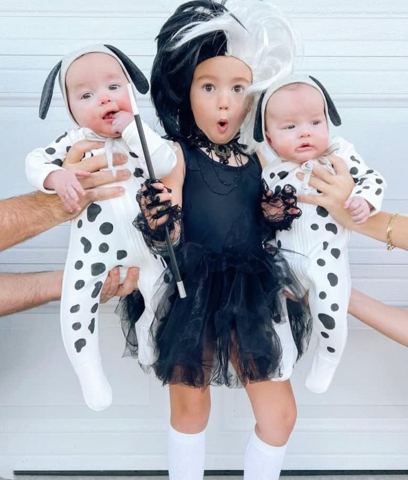 Baby Dog Halloween Costume Boy Girl Dalmatian Spotted Puppy Onesie Aminal Halloween Cosplay