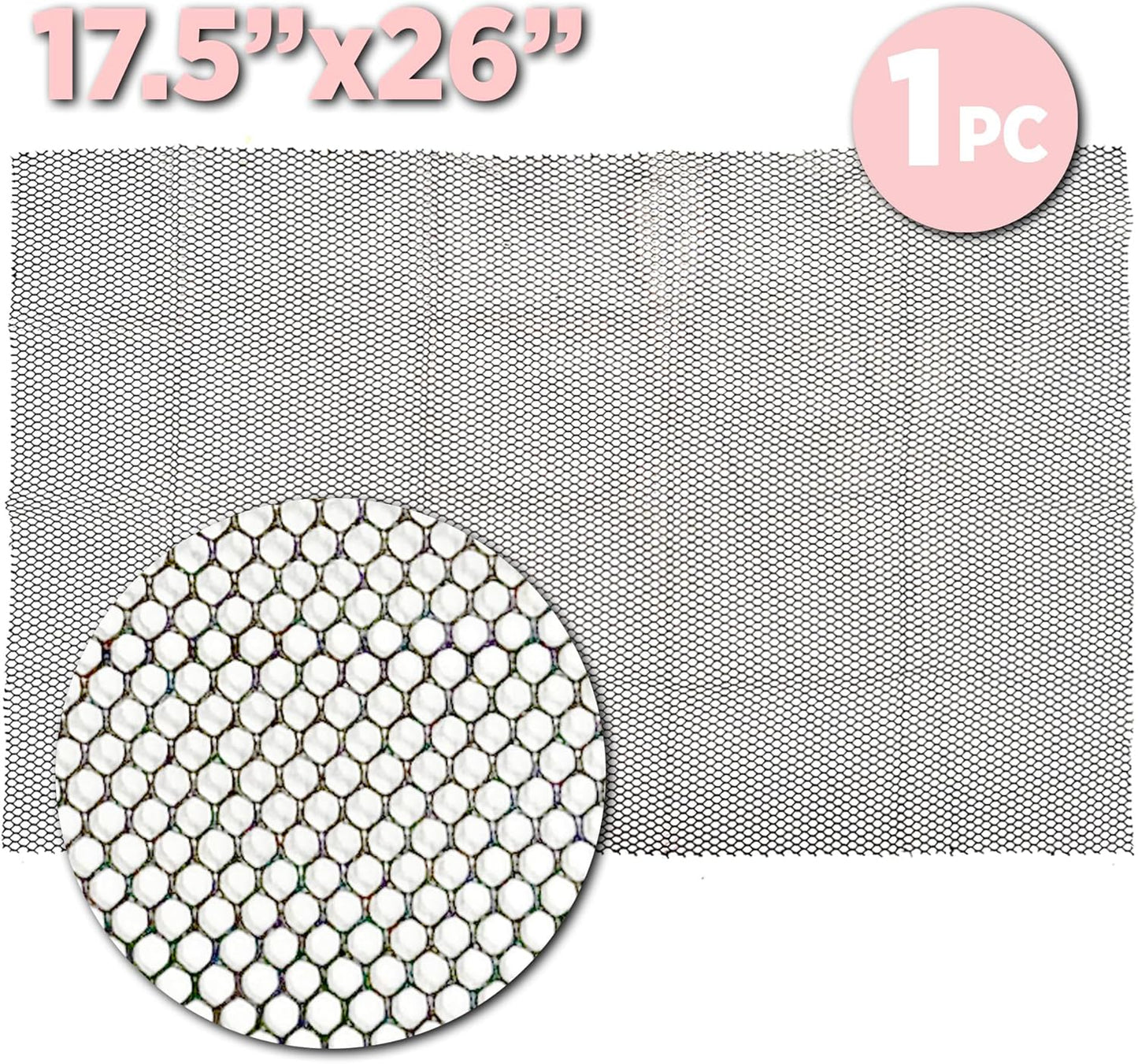 Deluxe Weaving Net 17.5" X 26" Black Weaving Net for Crochet Hairstyles Womens Crochet Cap Womens Weaving Net for Hair Black Wig Cap for Hair, 1PC