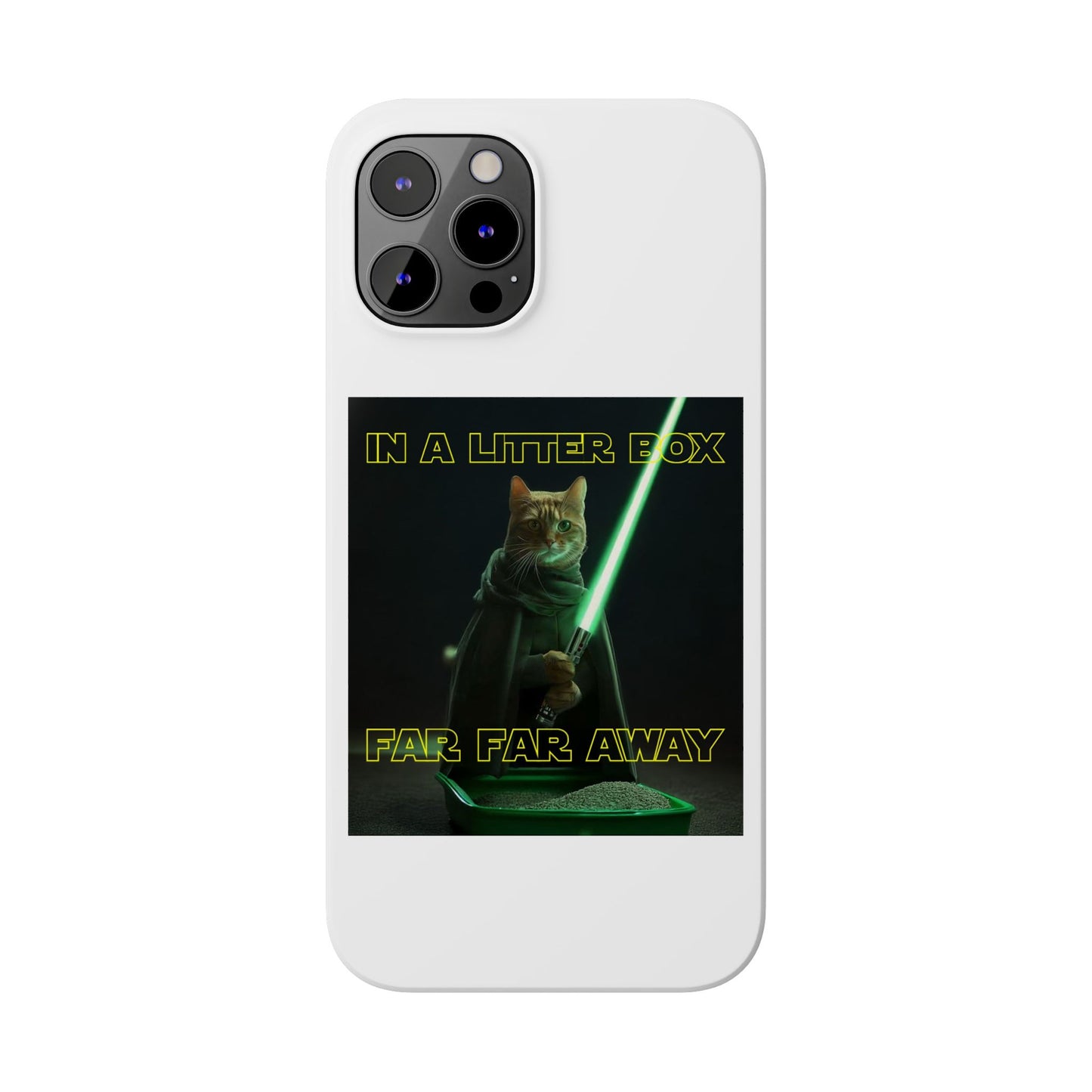 STAR WARS CAT IN A LITTER BOX FAR FAR AWAY  Slim Phone Cases