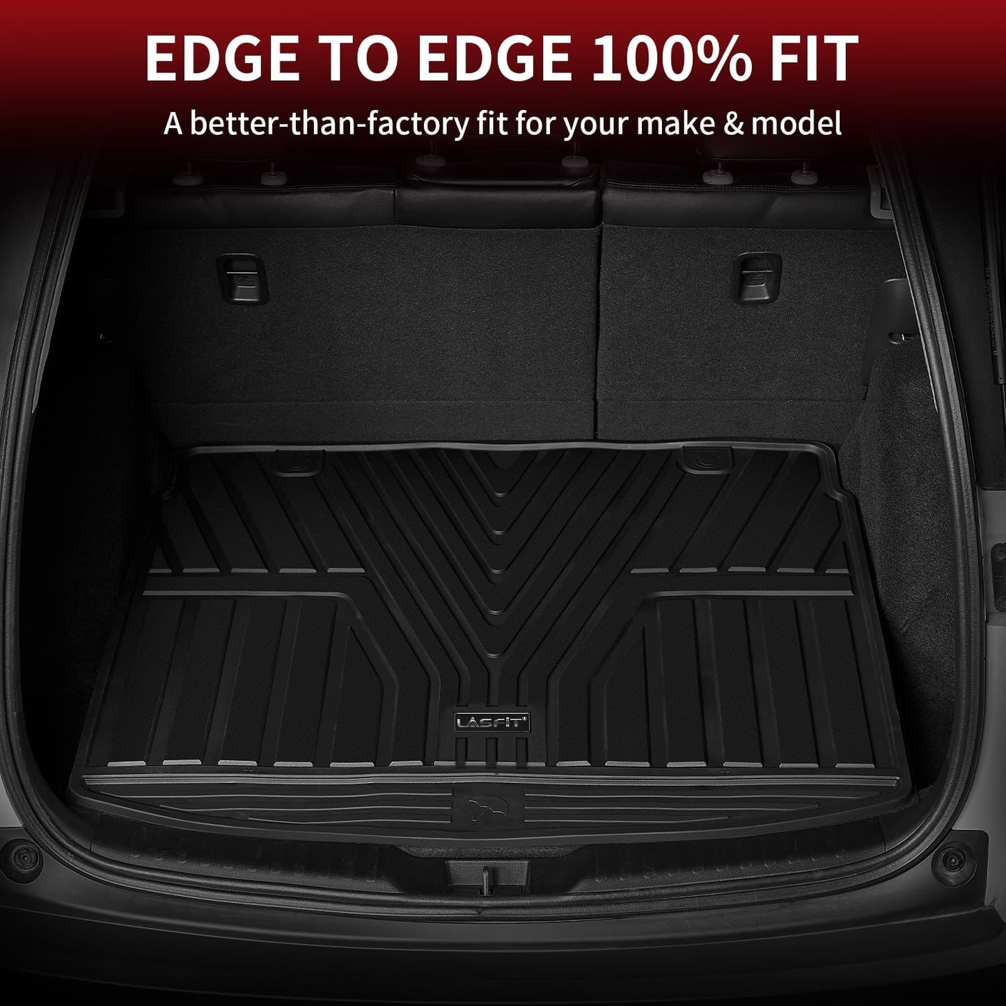 Floor Mats and Cargo Liner for Honda CR-V 2023-2025 (Include Hybrid Models), All Weather TPE Car Trunk Mat (Upper Position), 1St & 2Nd Row & Trunk Liner Full Set Black