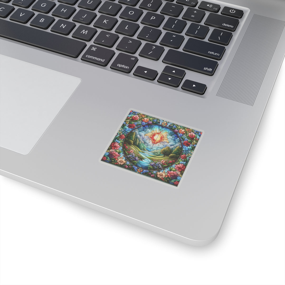 Vibrant Nature Kiss-Cut Stickers | Floral Scenic Stickers, Laptop Decor, Gift for Nature Lovers, Eco-Friendly Decor, Art Stickers, Gardening