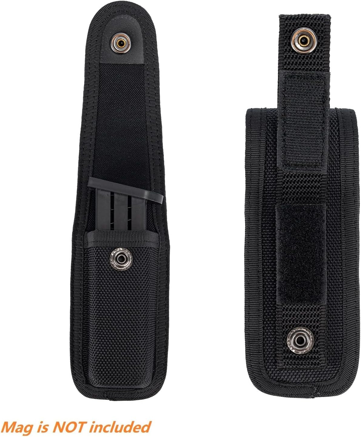 Molded Nylon Mag Pouch Duty Belt Pistol Magazine Holster Case Mag MOLLE Holder Carrier Compatible W/Single & Double Stack Magazines .380, 9Mm 40 Cal for S&W M&P Ruger Walther Glock H&K