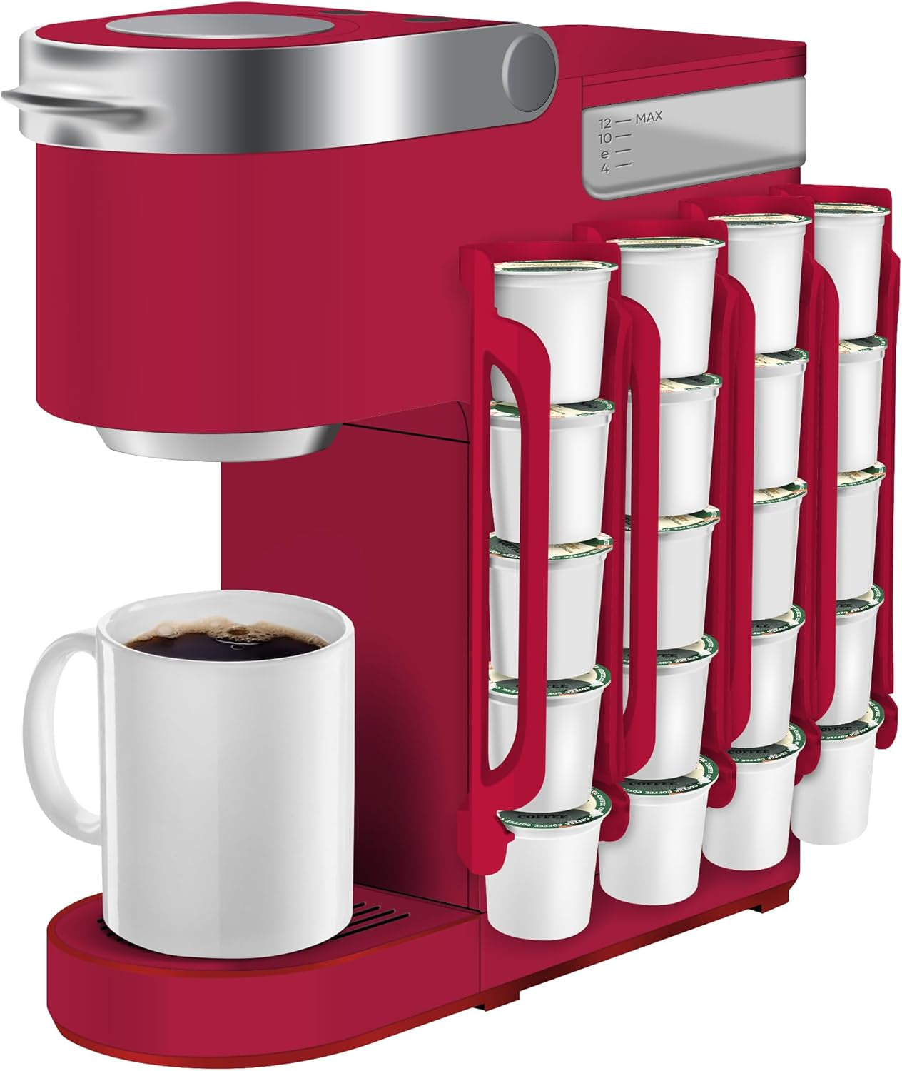 K Cup Holder for Keurig: Coffee Pod Holder for Counter Small Space - Kcup Holders for Wall Mount (2, Black)