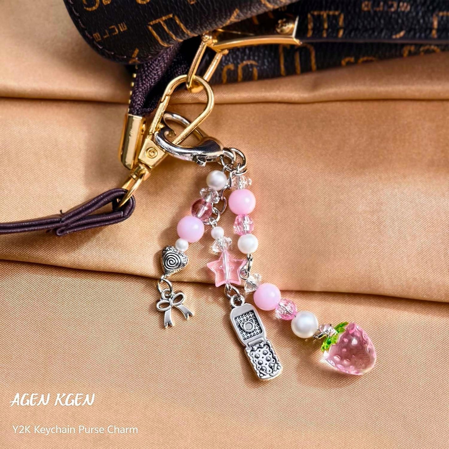 Novelty Keychains Aesthetic Y2K Keychain Charms Stylish Keychains Accessories for Women Bag Purse Gifts