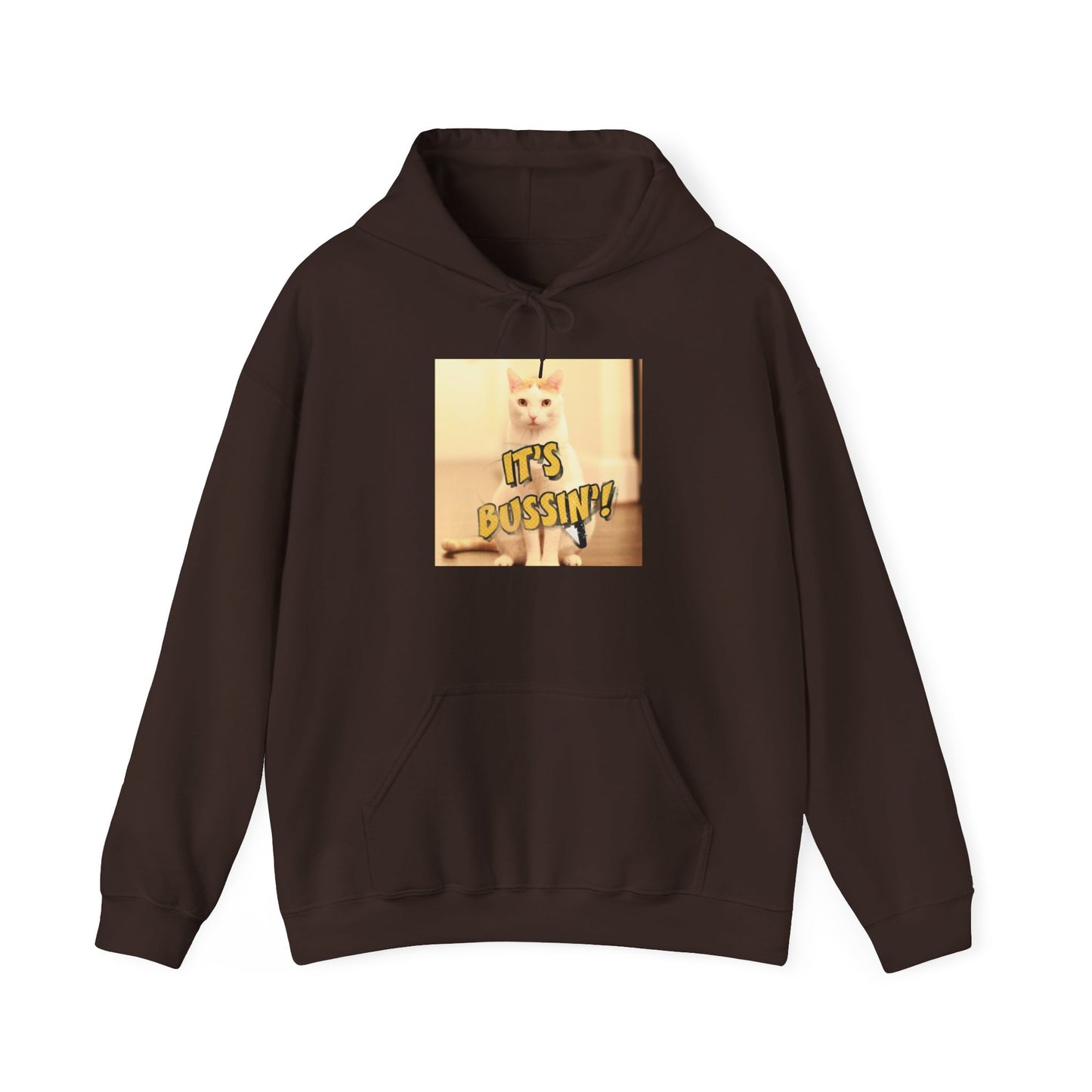 IT 'S BUSSIN CAT Unisex Heavy Blend™ Hooded Sweatshirt