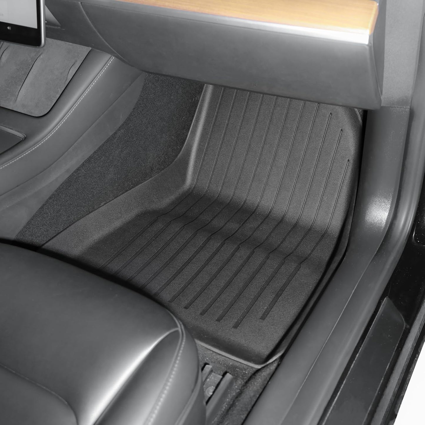 Floor Mats for 2024-2025 Tesla Model 3 Highland-Premium Flagship Version (Luxury) Custom Fit All-Weather Cargo Liner Rear Cargo Tray Trunk Floor Mat Interior Accessories*6Pcs