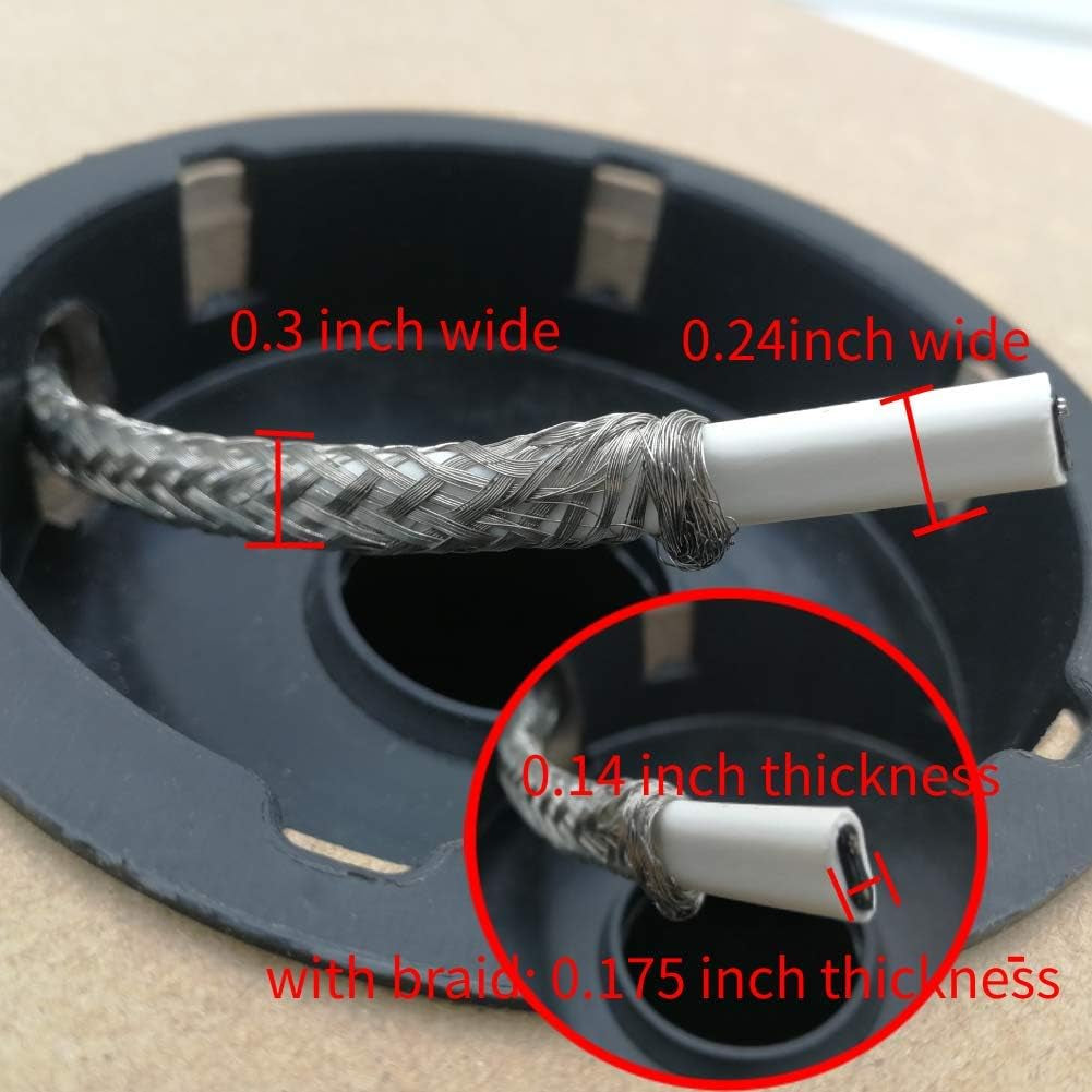 Mobile Home 100' Heat Cable HTM Braid Self Regulating Heating Tape Water Line Freeze Protection Heat Trace for Water Pipes