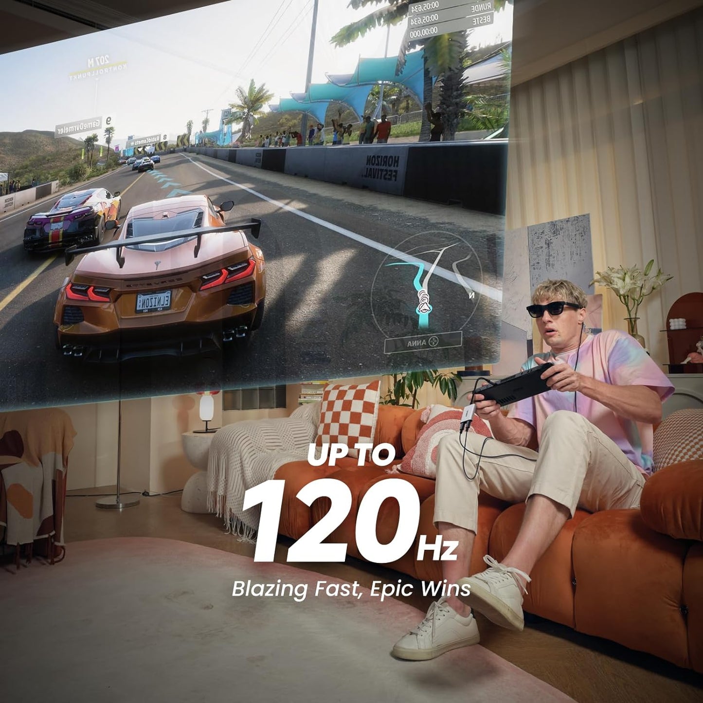 Hub, Power and Play Adapter, Power Your AR Glasses While Charging Your Source Device, like Steam Deck, ROG Ally, Switch, Iphone 15 or Android Phone, Support 45W Fast Charging and 120Hz