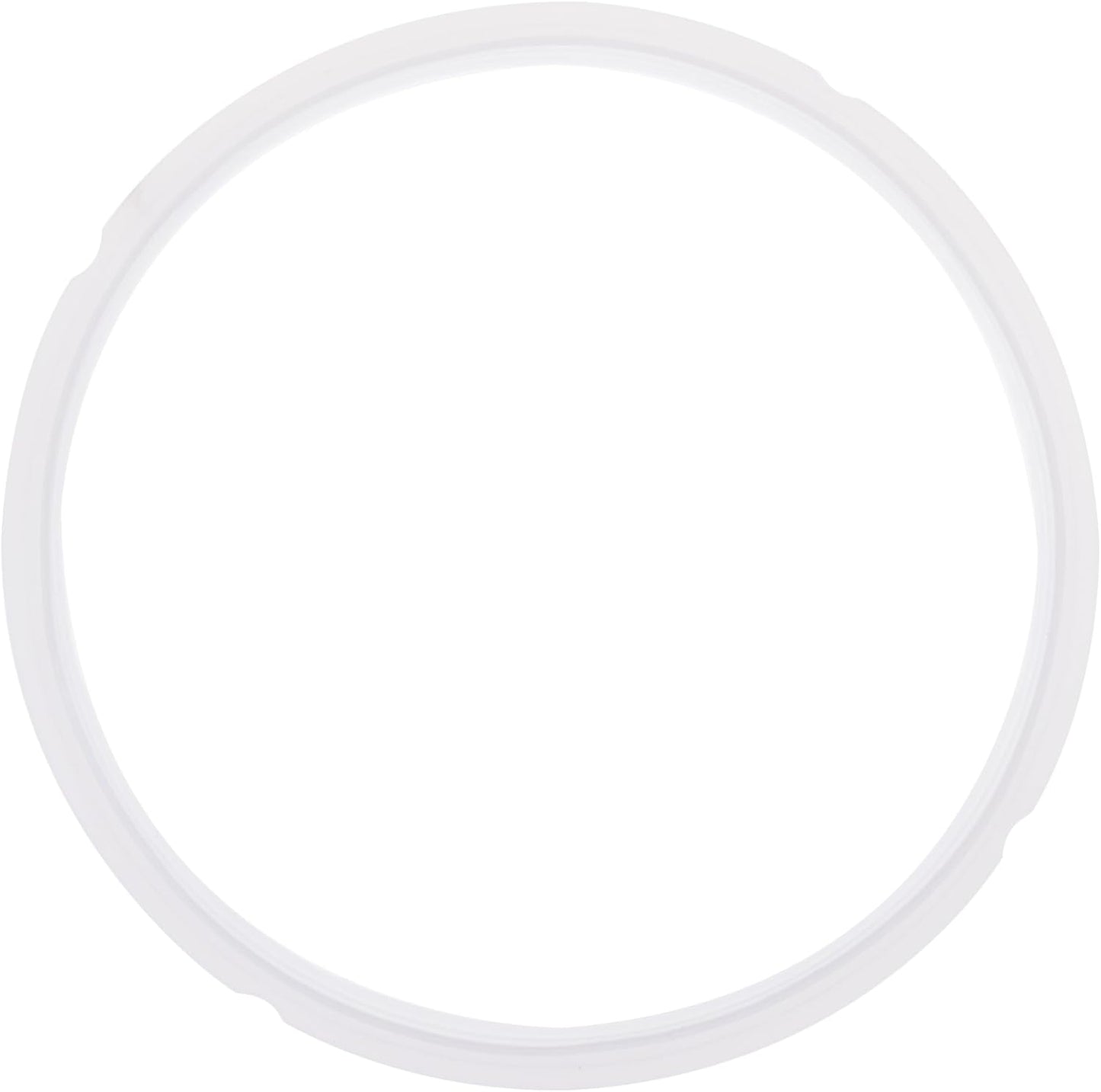 Silicone Sealing Rings Compatible for Instant Pot 6 Quart Pressure Cookers - 1 Pcs Replacement Silicone Gasket Seal Rings Fit IP-DUO60, DUO50, LUX60, LUX50, CSG60, and CSG50 - Clear