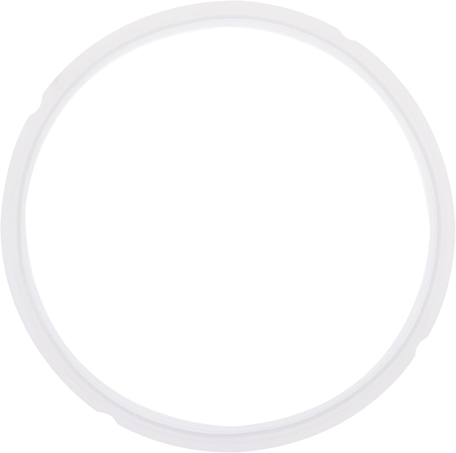 Silicone Sealing Rings Compatible for Instant Pot 6 Quart Pressure Cookers - 1 Pcs Replacement Silicone Gasket Seal Rings Fit IP-DUO60, DUO50, LUX60, LUX50, CSG60, and CSG50 - Clear