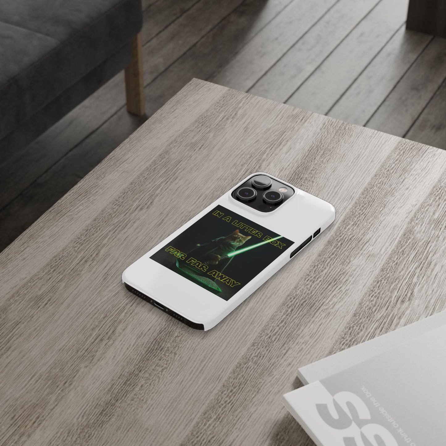 STAR WARS CAT IN A LITTER BOX FAR FAR AWAY  Slim Phone Cases