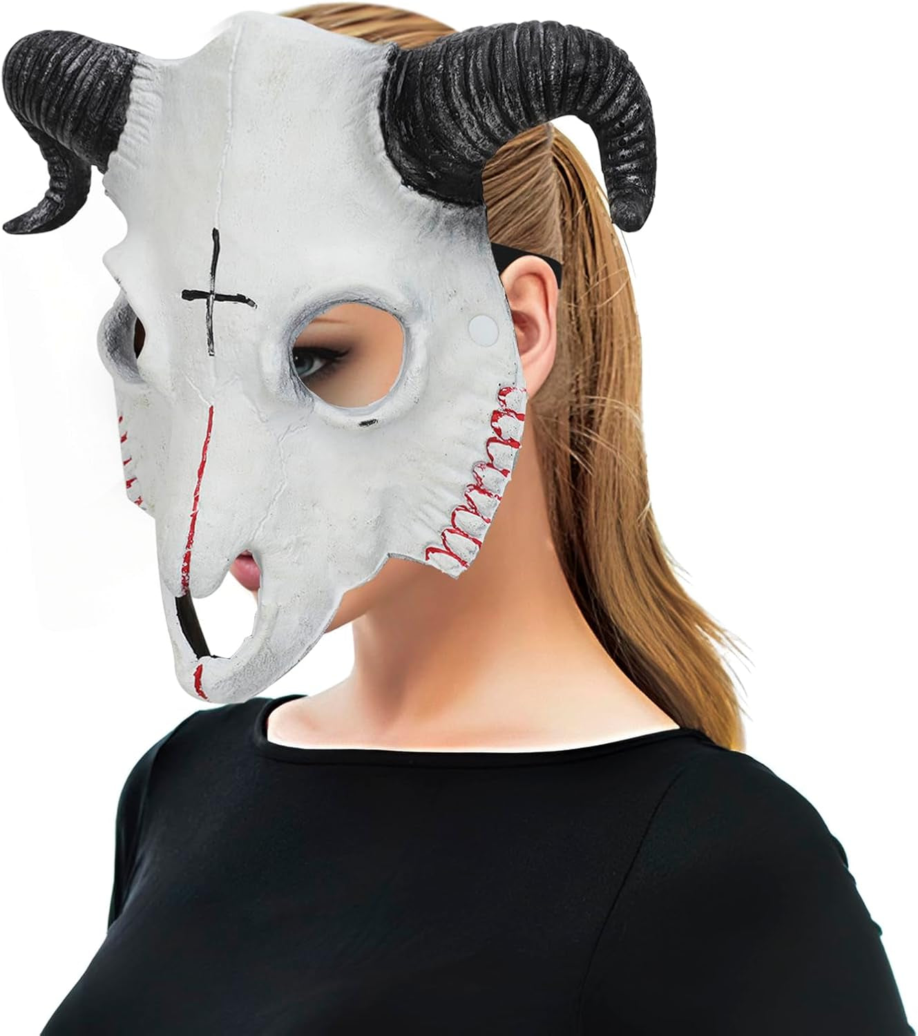 Mask Halloween Fox Mask Cosplay Costume Half Face Animal Furry Party Christmas Eye Cat Masks Easter Half-Face Masks