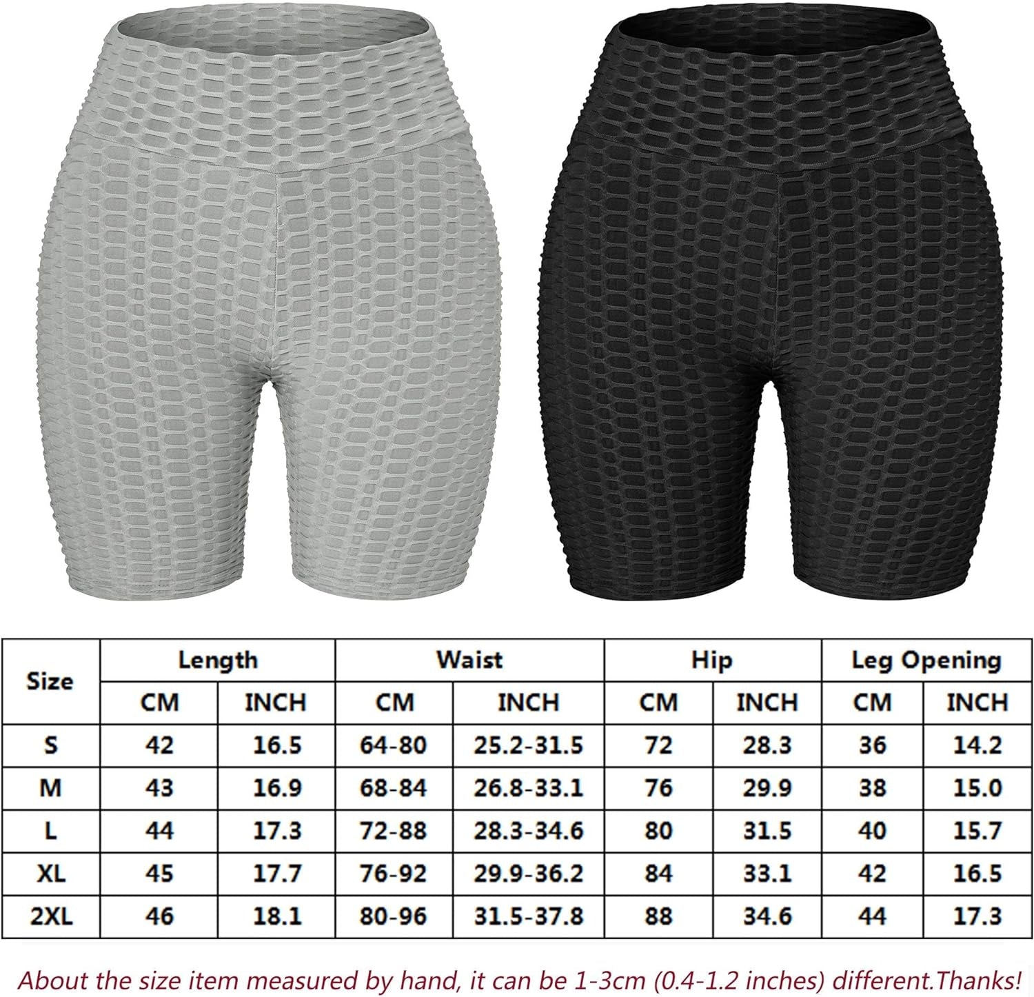 Women TIK TOK Leggings Shorts Butt Lift Scrunch Textured Leggings Workout Running Beach Hot Shorts