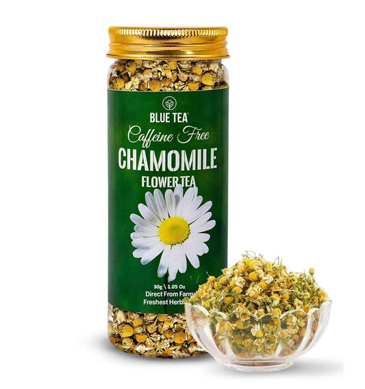 - Chamomile Tea - 1.05 Oz - 30+ Cups - Loose | SLEEP TEA | Herbal Tea - Caffeine Free - Flower Based - Vegan - Non-Bitter- Non-Gmo - Natural Ingredients | Pet Jar Packaging TLBH