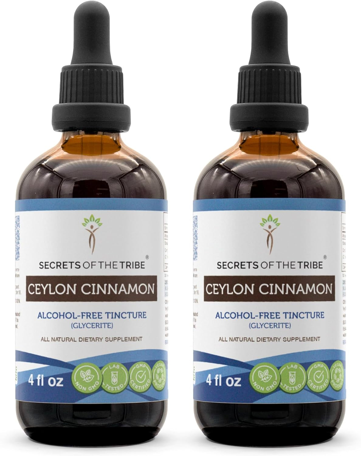Ceylon Cinnamon Tincture Alcohol-Free Liquid Extract, Ceylon Cinnamon (Cinnamomum Verum) Dried Bark (4 FL OZ) TLBH