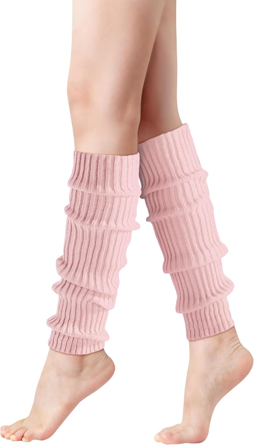 Leg Warmers for Women - Leg Warmers 80S Ribbed Knitted Long Socks for Yoga Party Sports Fashion Accessories