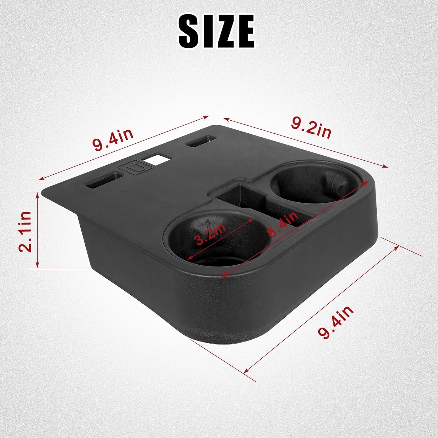 Front Center Console Cup Holder Replaces HC3Z-2813562-AB Compatible with 2015-2020 Ford F150 2017-2022 F-Series Super Duty Car under Front Seat Bottom Cup Holder Tray