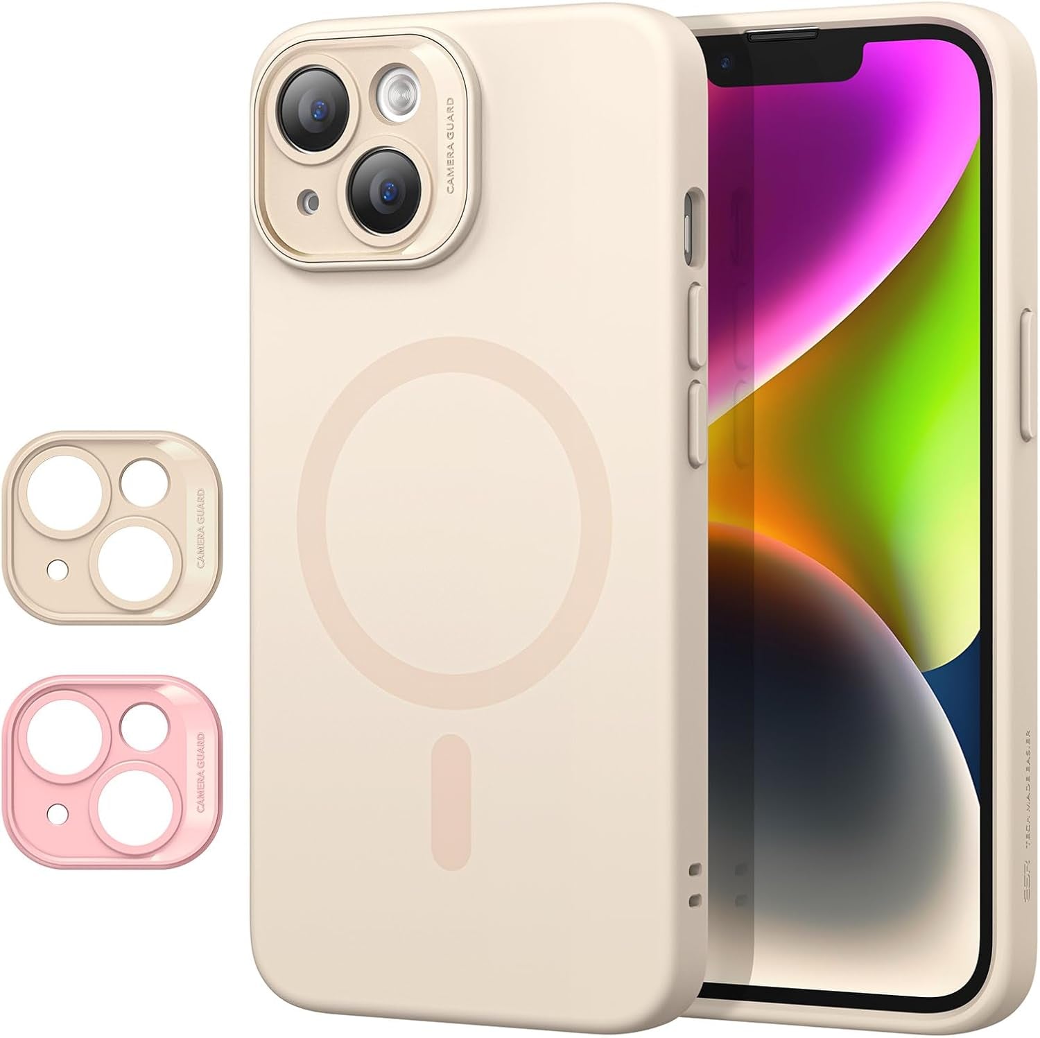 for Iphone 16E Case, Compatible with Magsafe, Shockproof Military-Grade Protection, Magnetic Phone Case for Iphone Se 4 Case, Classic Hybrid Case (Halolock),Frosted Red