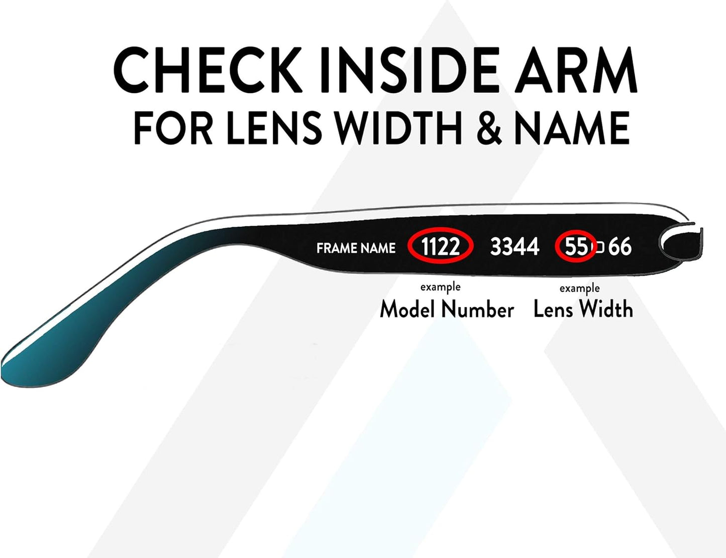Replacement Lenses for Ray-Ban Meta Wayfarer RW4006 (50MM) Sunglasses