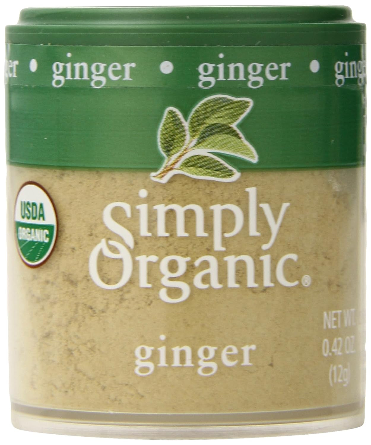 Ground Ginger Root, Certified Organic | 0.42 Oz | Pack of 6 | Zingiber Officinale Roscoe TLBH