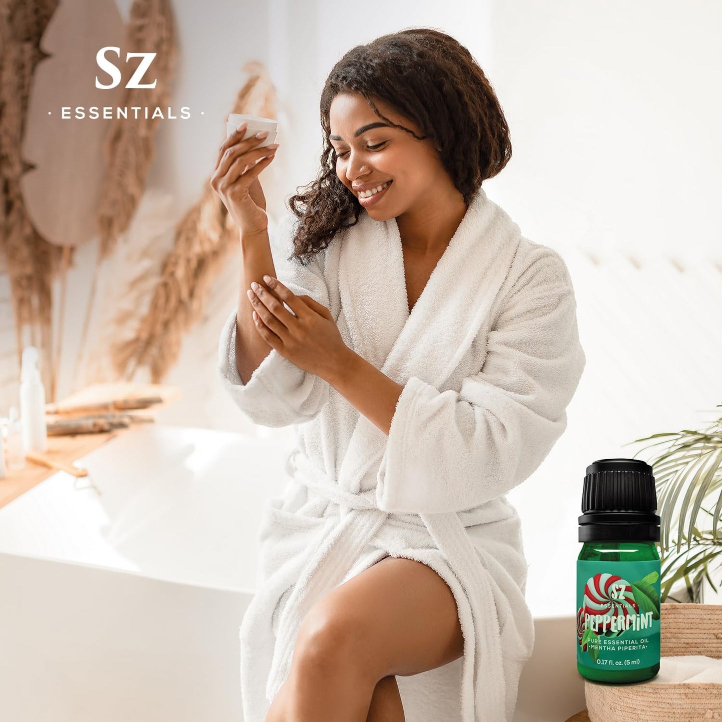 Peppermint Essential Oil - Sweet Candy Cane Scent! the Real Deal - 100% Pure and Natural - Undiluted - 5Ml TLBH