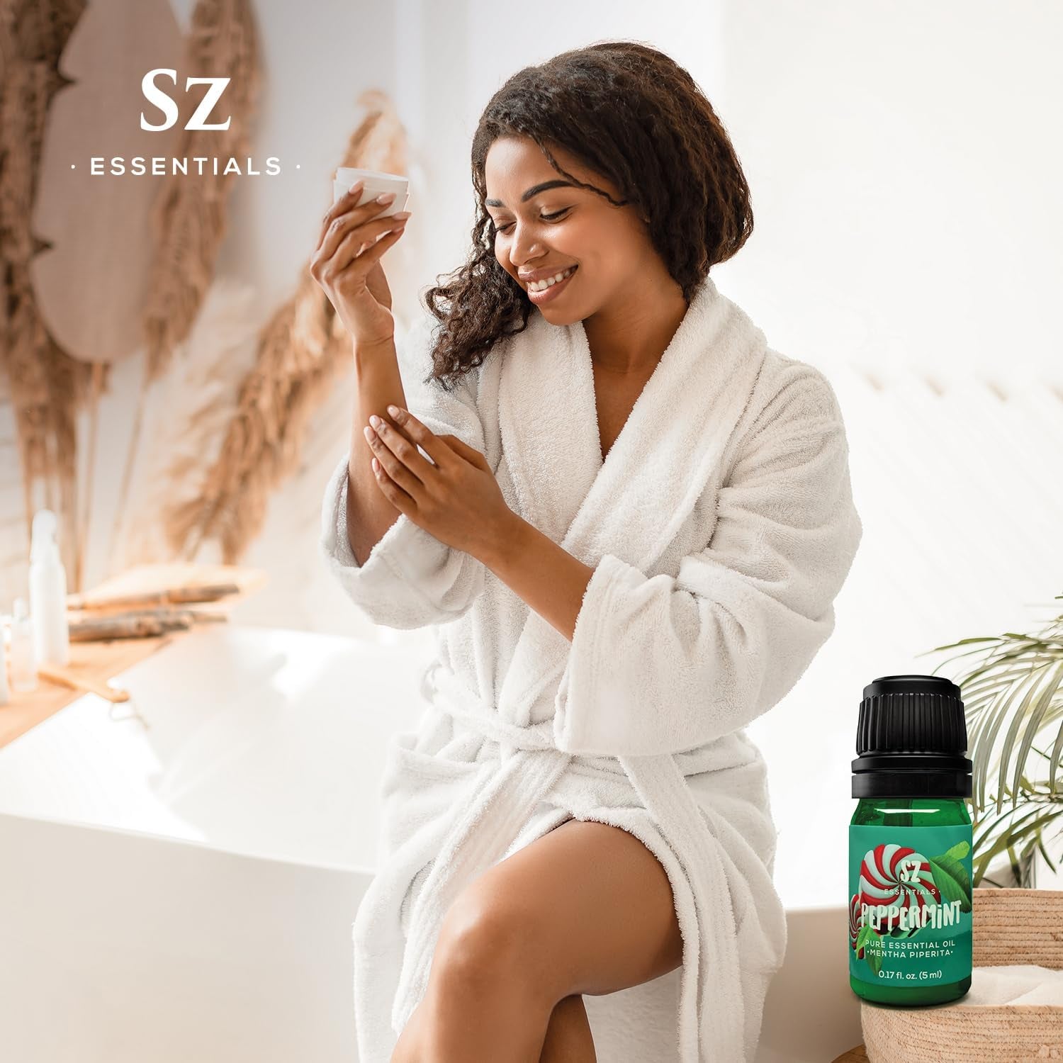 Peppermint Essential Oil - Sweet Candy Cane Scent! the Real Deal - 100% Pure and Natural - Undiluted - 5Ml TLBH