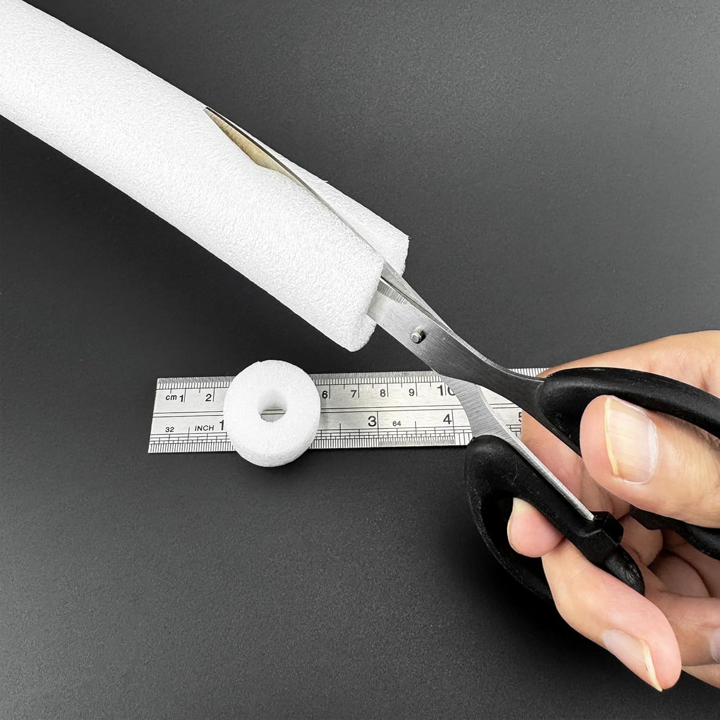 Foam Tube Pipe Insulation Freeze Protection Cover 3.28 Ft Length 0.39In ID 1.18In OD Pipe Insulation Kits White 4 Pack