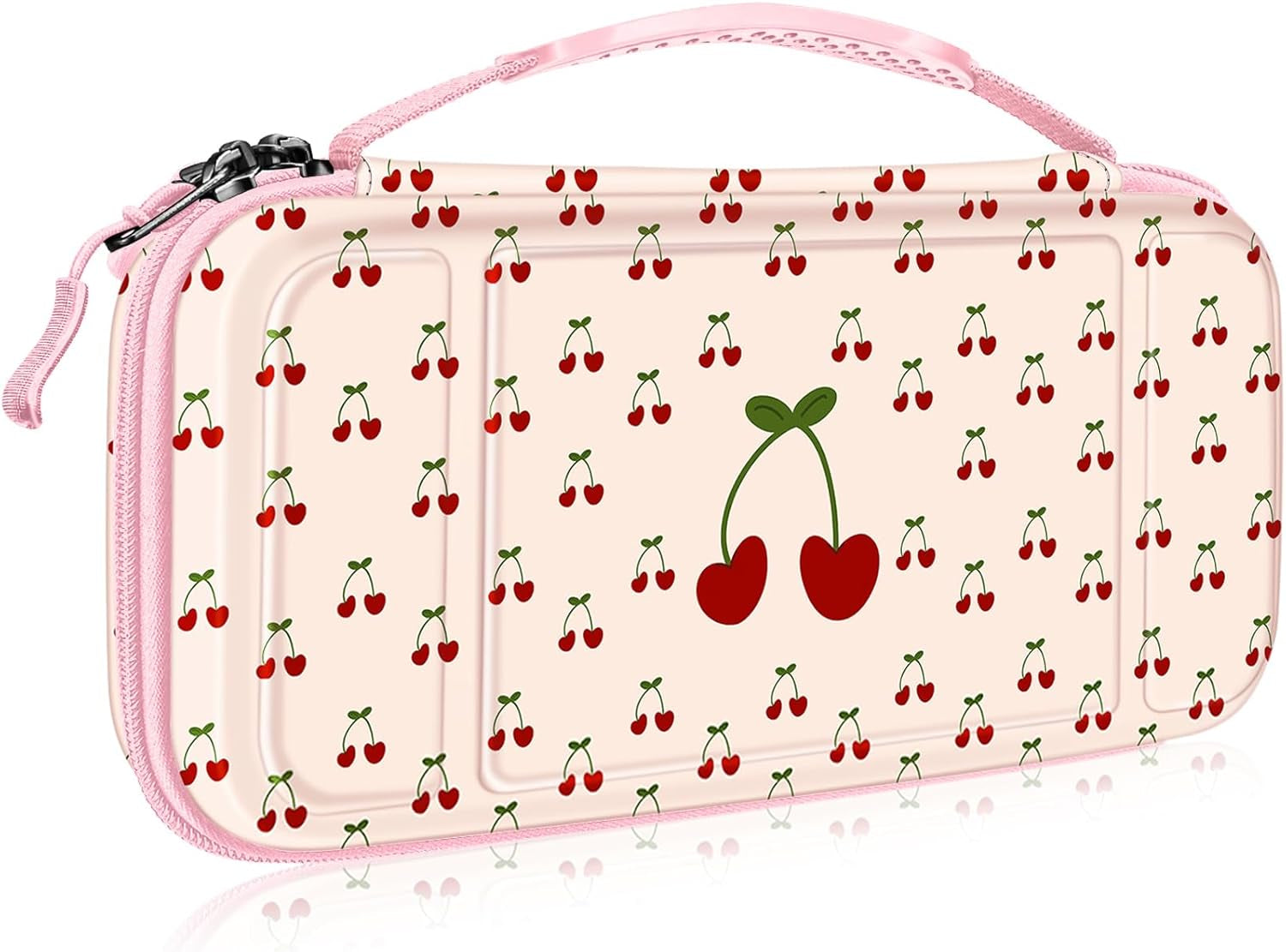 Carrying Case for Nintendo Switch OLED Model 2021/Switch 2017, [Shockproof] Hard Shell Protective Cover Travel Bag W/10 Game Card Slots for Switch Console Joy-Con & Accessories