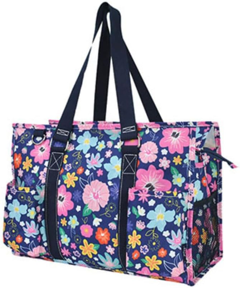 Utility Water Resistant Tote Bag, Top Zipper Closure, Perfect Gifts for Working Women, Nurses, Gym Bag