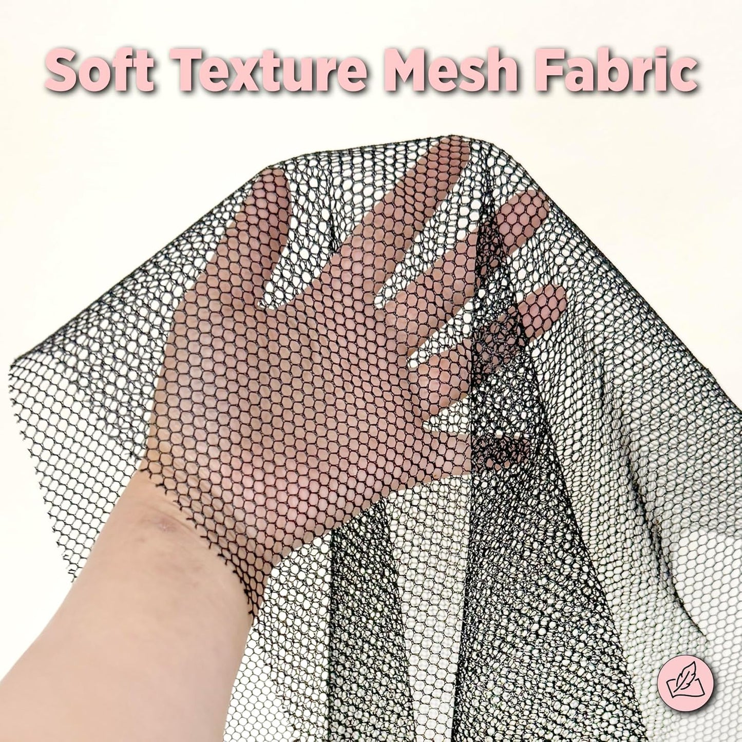 Deluxe Weaving Net 17.5" X 26" Black Weaving Net for Crochet Hairstyles Womens Crochet Cap Womens Weaving Net for Hair Black Wig Cap for Hair, 1PC