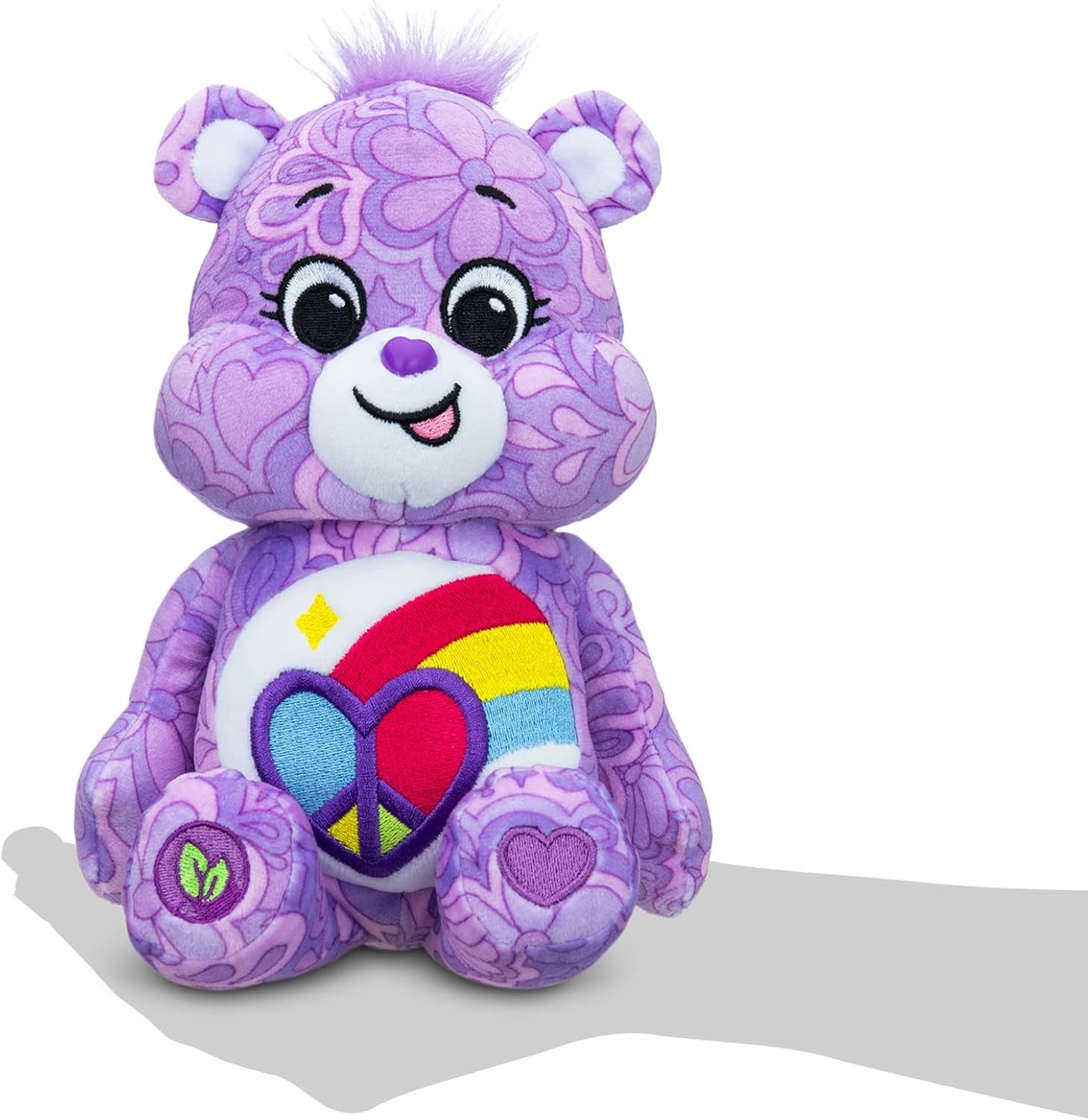 Care Bears , Peaceful Heart Bear 22Cm Bean Plush , Collectable Cute Plush Toy, Cuddly Toys for Children, Soft Toys for Girls and Boys, Cute Teddies Suitable for Girls Boys Ages 4+ ,  99319 UK