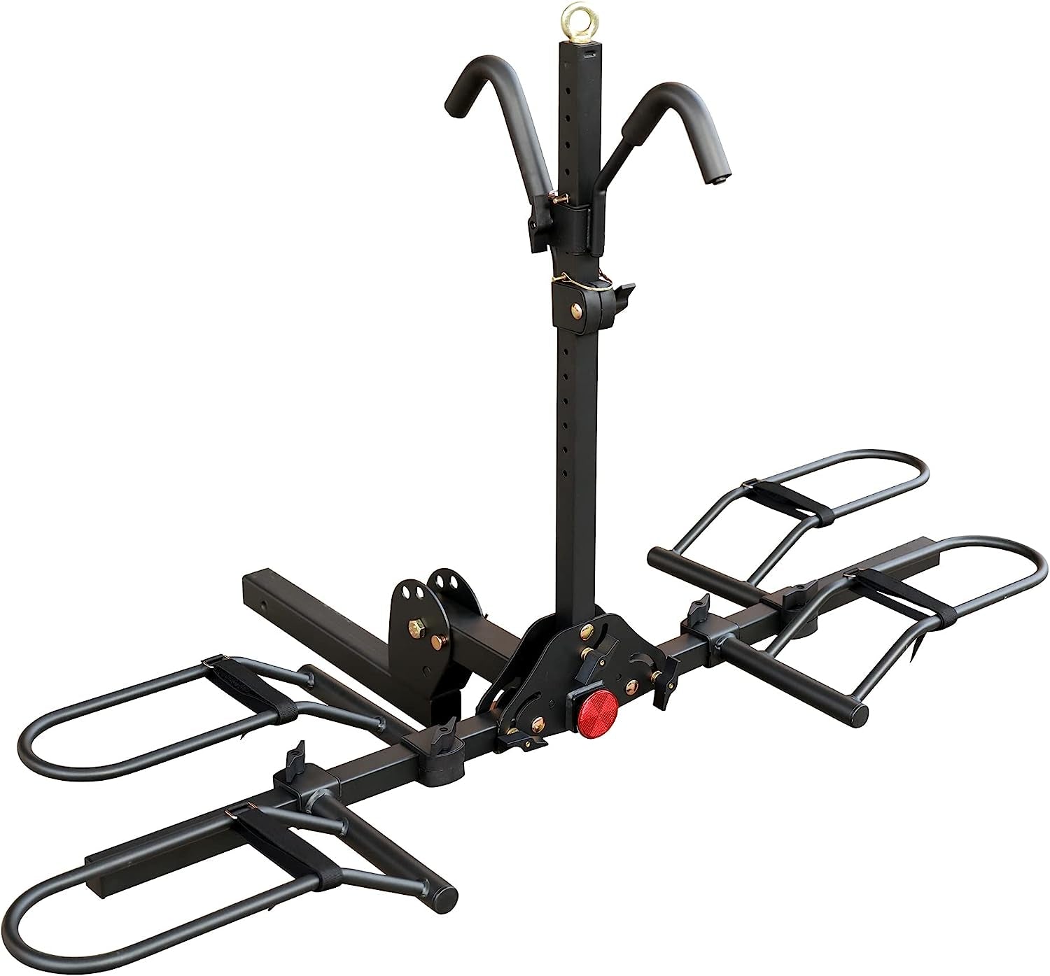 Young 2 Bike Rack Hitch Mount Foldable Platform Style, Bicycle Carrier for Cars Suvs Trucks Vans, 80 Lbs. Capacity