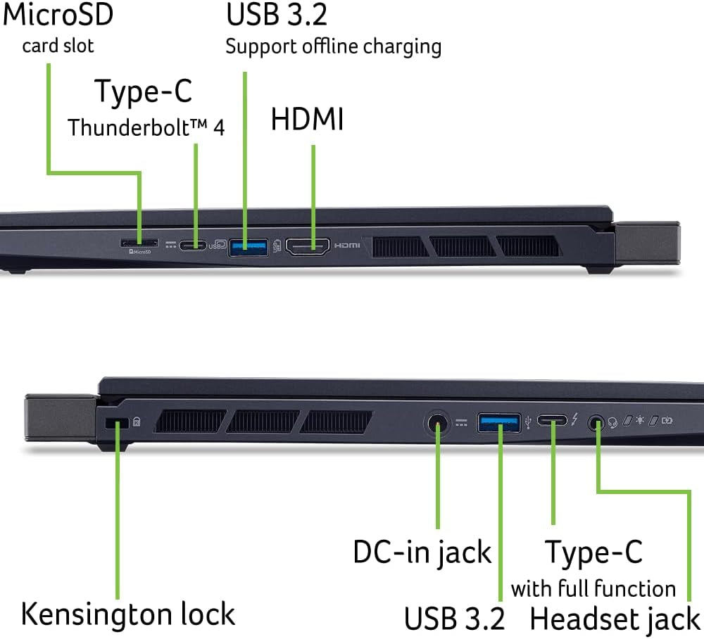Predator Helios Neo 14 Gaming Laptop | 14.5" WQXGA IPS 120Hz Display | Ai-Powered | Intel Core Ultra 7 Processor 155H | NVIDIA Geforce RTX 4060 | 16GB LPDDR5X | 1TB Gen 4 SSD | PHN14-51-797W