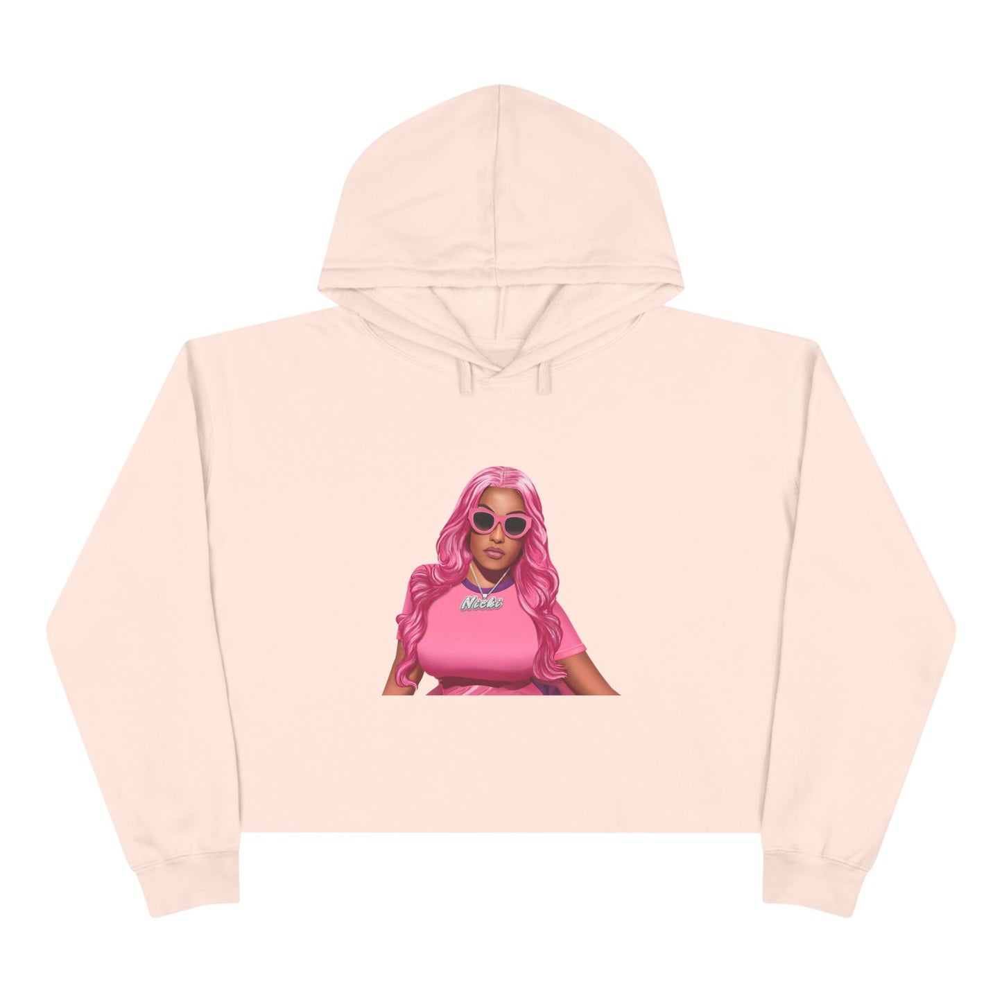 Nicki Minaj HIP HOP Bussin' Boujee CEO Clout Dank Delulu Crop Hoodie